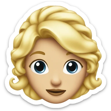 Blonde princess cocktail sticker