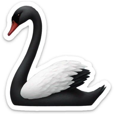 black swan sticker