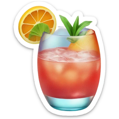 Cocktail fruity sticker