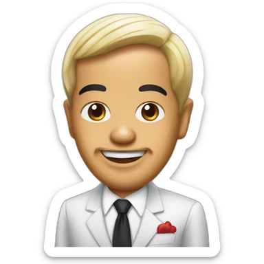 president jokowi as mixue ice cream logo sticker