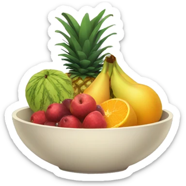 Fruit bowl sticker