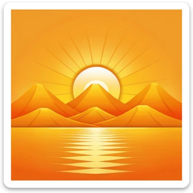sunrise sticker