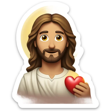 Jesuscristo con un corazón así 💗 sticker