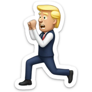 Trump Exercising sticker