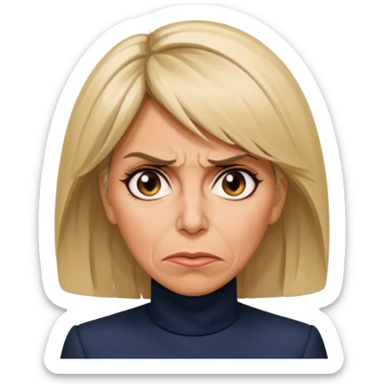 Brigitte macron angry sticker