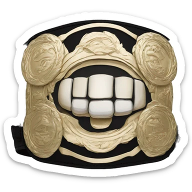 Bare Knuckle champion belt  sticker