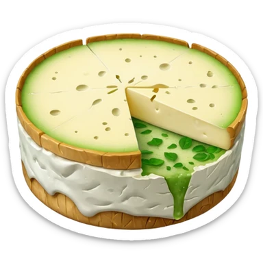 moldy brie cheese  sticker