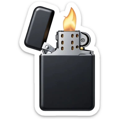 black lighter sticker