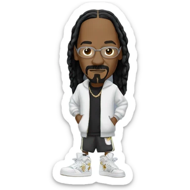 Snoop dogg wearing Jordans ￼ sticker