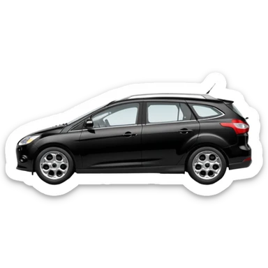 2014 black ford focus estate  sticker