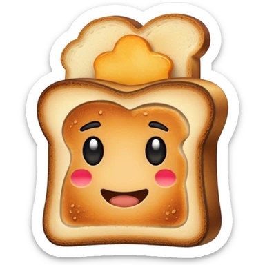 Burnt toast at a concert  sticker