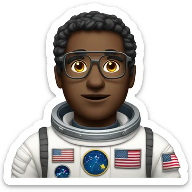 Astronaut Male Nerd sticker