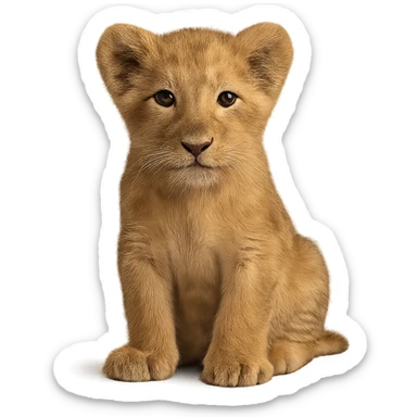 Lion cub sticker