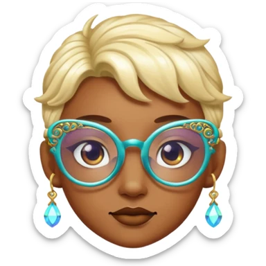 glasses with fae sticker