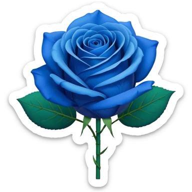 Blue rose bouquet sticker