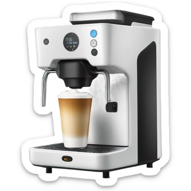 Mini coffee machine mini sticker