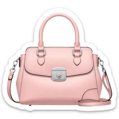 Söt pastel rosa väska sticker