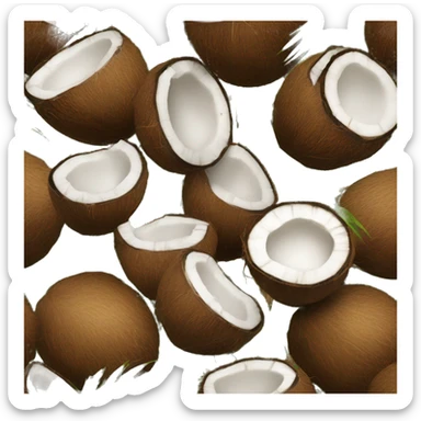 Coconut sticker