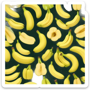 fait moi une banane avec un visage ,quel est l’air vivante   sticker