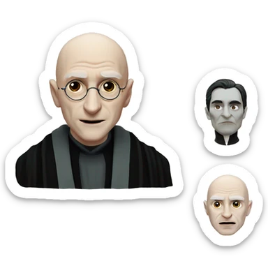 harry potter but lord voldemort sticker