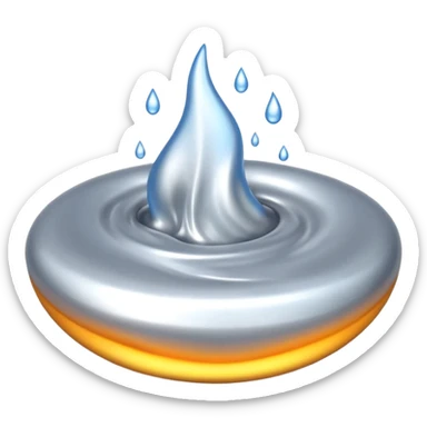 molten aluminum liquid sticker