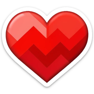 Coração pixelado sticker