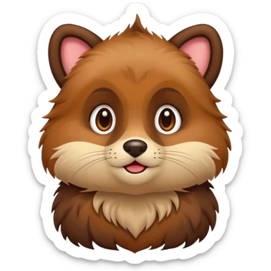 Ragondin mignon sticker