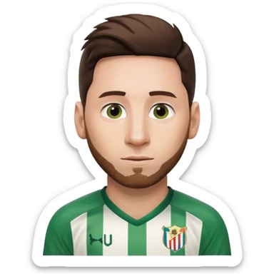 Messi con la camisa de nacional sticker