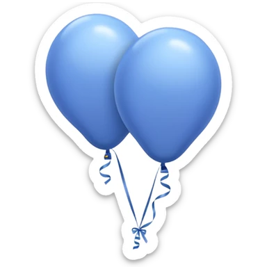 Periwinkle balloons sticker