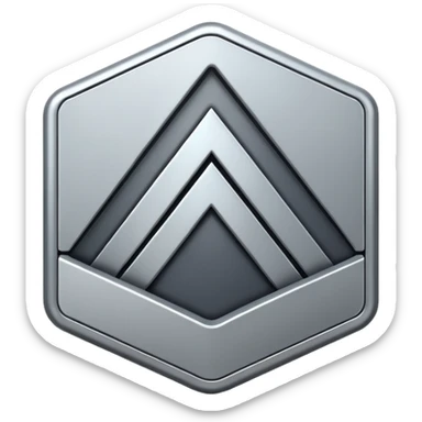 simple chevron up icon sticker