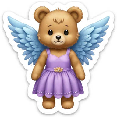 Fairy teddy sticker