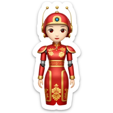 chinese robot, cheongsam
 sticker