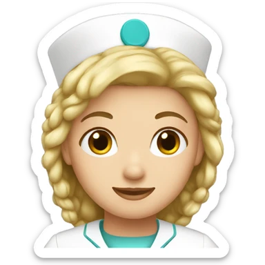 3 female nurse sticker