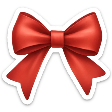 Red bow sticker