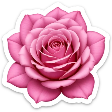 Polaroid photo of a pink rose  sticker