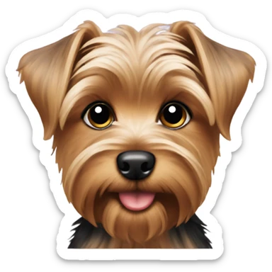 Yorkie puppy  sticker