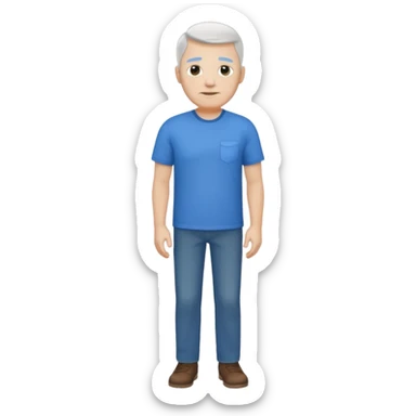 Dad full body. White. sticker