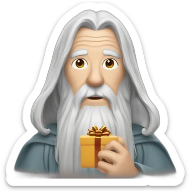 gandalf with a gift ring sticker
