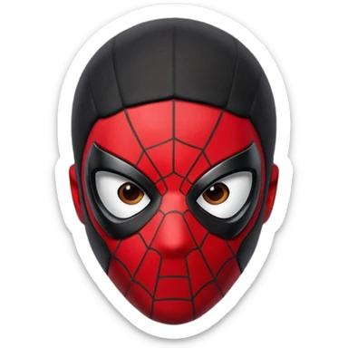 miles morales face mask sticker