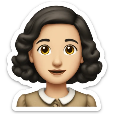Anne frank sticker