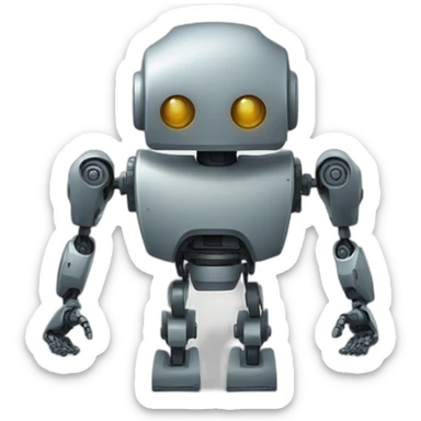 main de robot qui indique vers la droite sticker