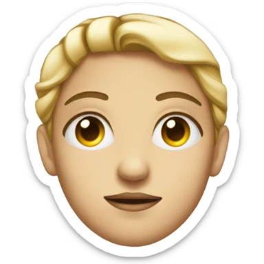 ruler-eyes emoji: a girl face but replace eyes with two rulers sticker