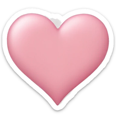 light pink heart sticker