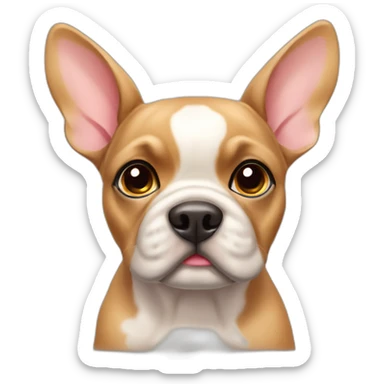 Fawn French bull dog sticker