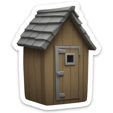 Outhouse sticker
