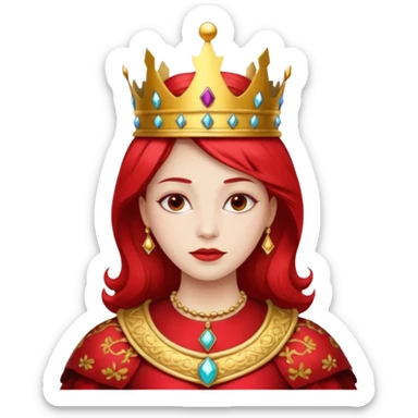 red queen in alice wonderland sticker
