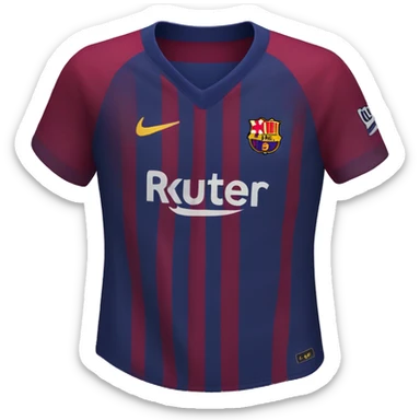 fc barcelona jersey  sticker