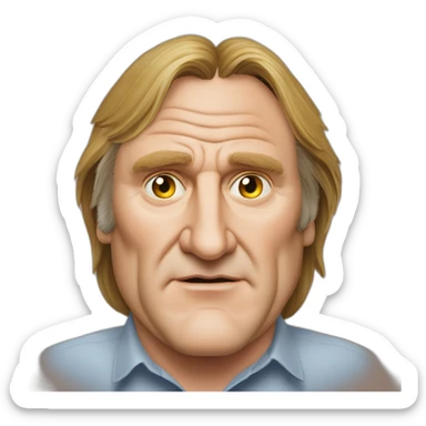 Gerard Depardieu clin d’oeil sticker