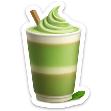 matcha tea latte sticker
