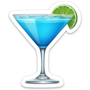 BLUE coctail sticker